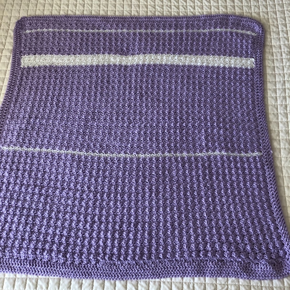 Hand Crochet Baby Blanket 31x31